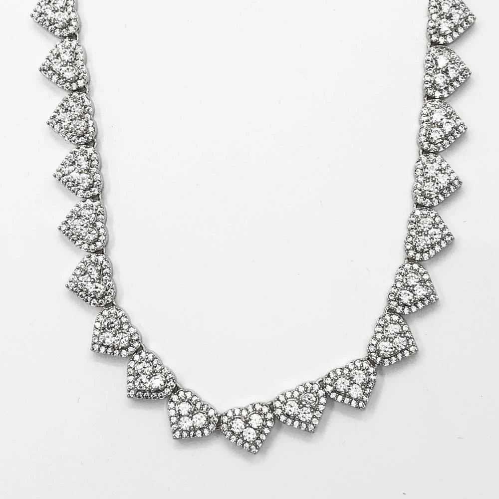 Heart Link Bling Bling CZ Iced Out Chain 4 Heart Link Bling Bling CZ Iced Out Chain - Image 4