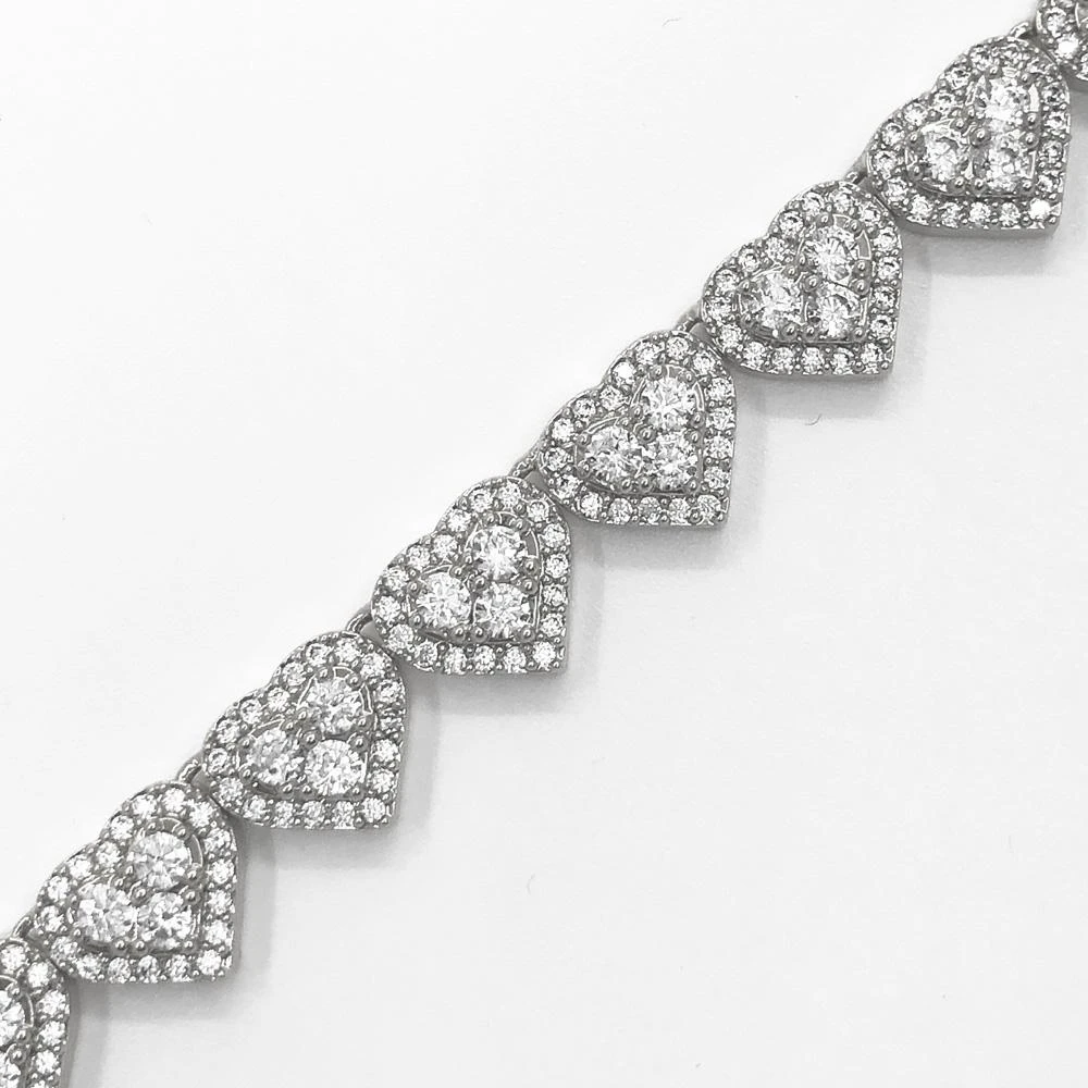 Heart Link Bling Bling CZ Iced Out Chain 3 Heart Link Bling Bling CZ Iced Out Chain - Image 3