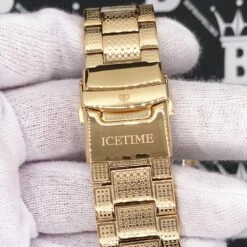Heavy Gold BLING 1 Row .25cttw Diamond Watch Icetime -Wandr Jewelry Store heavy gold bling 1 row 25cttw diamond watch icetime hiphopbling 894809