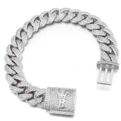 Hip Hop Bling 15MM Cuban Iced Bracelet -Wandr Jewelry Store hip hop bling 15mm cuban iced bracelet hiphopbling 768888