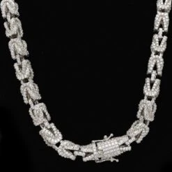 Hip Hop Bling 3D Turkish Iced Out Chain 8MM -Wandr Jewelry Store hip hop bling 3d turkish iced out chain 8mm white gold 18 hiphopbling 975418