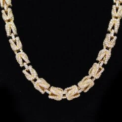 Hip Hop Bling 3D Turkish Iced Out Chain 8MM -Wandr Jewelry Store hip hop bling 3d turkish iced out chain 8mm yellow gold 18 hiphopbling 347319