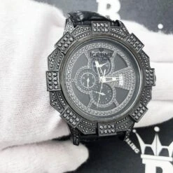 Ice Time Blackhawk 3.50cttw Black Diamond Watch -Wandr Jewelry Store ice time blackhawk 350cttw black diamond watch hiphopbling 661483