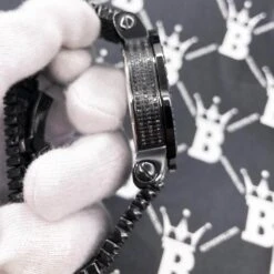 Ice Time Crown 10cttw Black Diamond Watch -Wandr Jewelry Store ice time crown 10cttw black diamond watch hiphopbling 693585