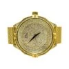 Icey Dial Bling Bling Gold Mesh Band Watch