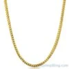 IP Gold 4MM Miami Franco Chain 316L Stainless Steel