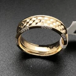 Jubilee Designer Link .34cttw Diamond 10K Yellow Gold Ring