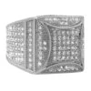 Kite Box Bling Bling Rhodium CZ Micro Pave Ring