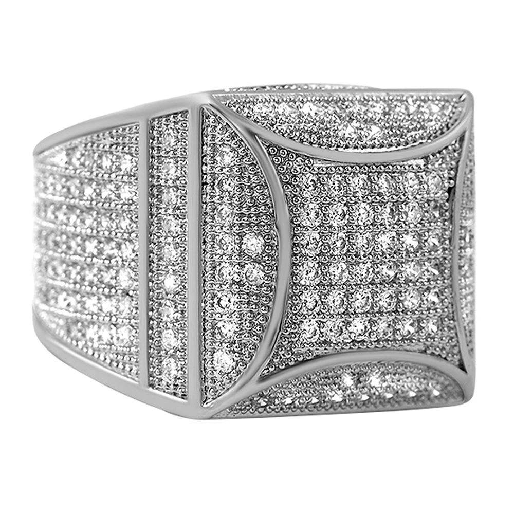 Kite Box Bling Bling Rhodium CZ Micro Pave Ring 1 Kite Box Bling Bling Rhodium CZ Micro Pave Ring