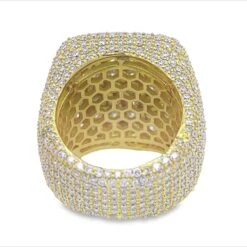 Large Cushion Iced Out VVS Moissanite Ring .925 Sterling Silver -Wandr Jewelry Store large cushion iced out vvs moissanite ring 925 sterling silver hiphopbling 877348