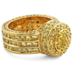 Lemonade Cluster Custom CZ Bling Bling Ring