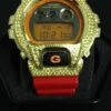 Lemonade Iced Out Red G Shock Watch DW6900