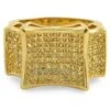 Lemonade Kite CZ Mens Bling Bling Ring