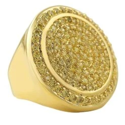 Lemonade Mega Circles Of Ice Micro Pave Ring