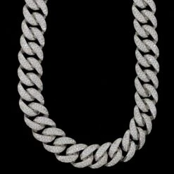 Miami Cuban 13MM Hip Hop Bling Bling CZ Iced Out Chain -Wandr Jewelry Store miami cuban 13mm hip hop bling bling cz iced out chain white gold 18 hiphopbling 793974