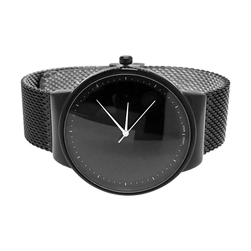 Minimalistic All Black Mesh Band Watch 1 Minimalistic All Black Mesh Band Watch