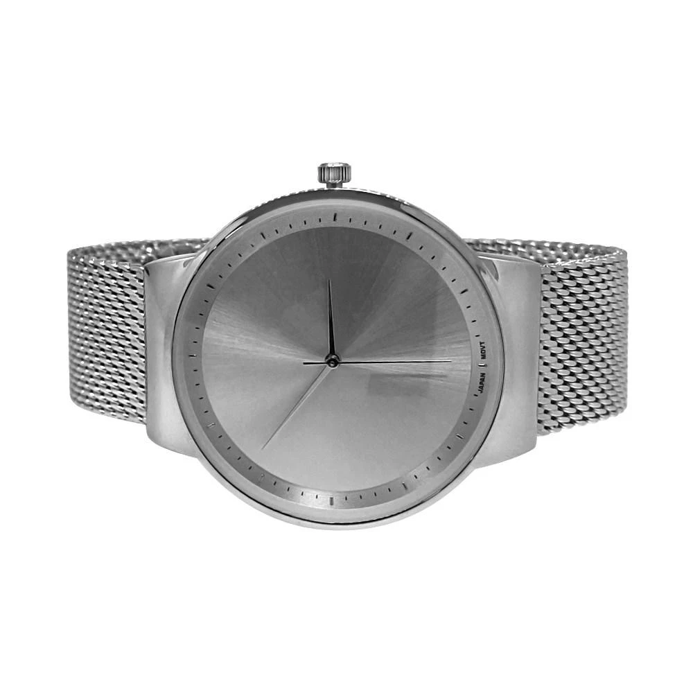 Minimalistic All Silver Mesh Band Watch 1 Minimalistic All Silver Mesh Band Watch