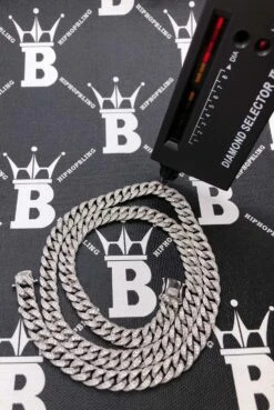 Moissanite 8MM Cuban Iced Out Chain .925 Sterling Silver -Wandr Jewelry Store moissanite 8mm cuban iced out chain 925 sterling silver hiphopbling 704180