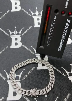 Moissanite 8MM Cuban Iced Out Chain .925 Sterling Silver -Wandr Jewelry Store moissanite 8mm cuban iced out chain 925 sterling silver hiphopbling 963033