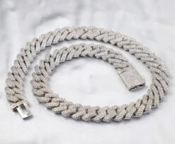 Moissanite Cuban Sharp Link Iced Out Chain 15MM .925 Sterling Silver 16 Moissanite Cuban Sharp Link Iced Out Chain 15MM .925 Sterling Silver -Wandr Jewelry Store moissanite cuban sharp link iced out chain 15mm 925 sterling silver hiphopbling 139808