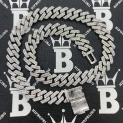 Moissanite Cuban Sharp Link Iced Out Chain 15MM .925 Sterling Silver 15 Moissanite Cuban Sharp Link Iced Out Chain 15MM .925 Sterling Silver -Wandr Jewelry Store moissanite cuban sharp link iced out chain 15mm 925 sterling silver hiphopbling 369632