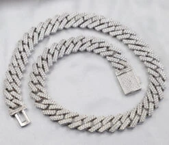 Moissanite Cuban Sharp Link Iced Out Chain 15MM .925 Sterling Silver 18 Moissanite Cuban Sharp Link Iced Out Chain 15MM .925 Sterling Silver -Wandr Jewelry Store moissanite cuban sharp link iced out chain 15mm 925 sterling silver hiphopbling 749000