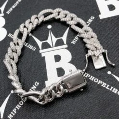 Moissanite Figaro Chain Iced Out .925 Sterling Silver -Wandr Jewelry Store moissanite figaro chain iced out 925 sterling silver hiphopbling 617000