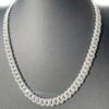 Moissanite Iced Out Miami Cuban Chain Link 9MM .925 Sterling Silver