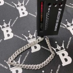 Moissanite Iced Out Miami Cuban Chain Link 9MM .925 Sterling Silver -Wandr Jewelry Store moissanite iced out miami cuban chain link 9mm 925 sterling silver hiphopbling 336075