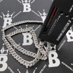 Moissanite Iced Out Miami Cuban Chain Link 9MM .925 Sterling Silver -Wandr Jewelry Store moissanite iced out miami cuban chain link 9mm 925 sterling silver hiphopbling 800535