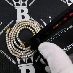 Moissanite VVS D Ideal Cut Tennis Chain In .925 Sterling Silver -Wandr Jewelry Store moissanite vvs d ideal cut tennis chain in 925 sterling silver hiphopbling 879914