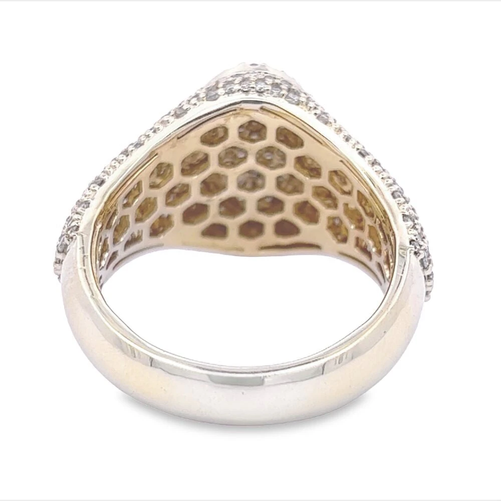Oval Pave Diamond Ring 2.32cttw 10K Gold 5 Oval Pave Diamond Ring 2.32cttw 10K Gold - Image 5