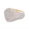 Oval Pave Diamond Ring 2.32cttw 10K Gold