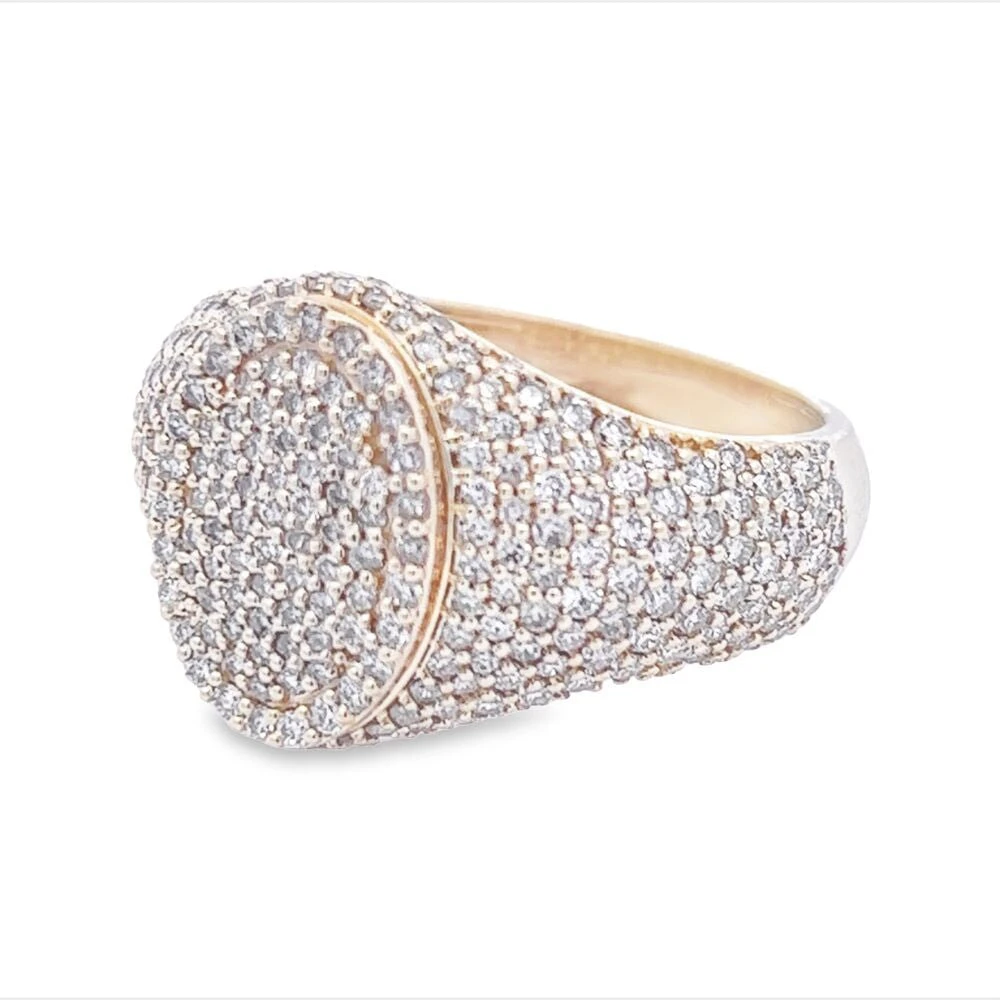Oval Pave Diamond Ring 2.32cttw 10K Gold 1 Oval Pave Diamond Ring 2.32cttw 10K Gold