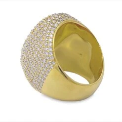 Pave Oval Iced Out VVS Moissanite Ring .925 Sterling Silver -Wandr Jewelry Store pave oval iced out vvs moissanite ring 925 sterling silver hiphopbling 694057