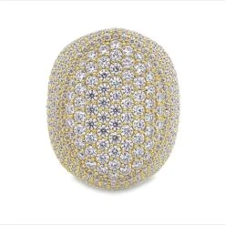 Pave Oval Iced Out VVS Moissanite Ring .925 Sterling Silver -Wandr Jewelry Store pave oval iced out vvs moissanite ring 925 sterling silver hiphopbling 780434