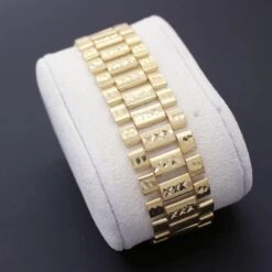 President Hip Hop Bracelet DC 10K Yellow Gold -Wandr Jewelry Store president hip hop bracelet dc 10k yellow gold hiphopbling 988655