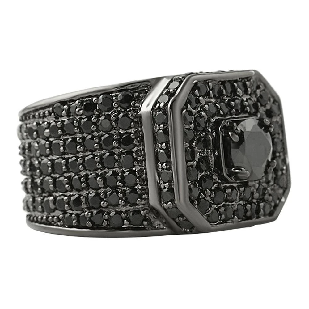 Presidential Black CZ Bling Bling Ring 1 Presidential Black CZ Bling Bling Ring