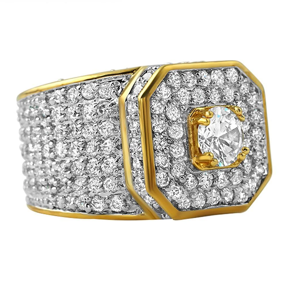 Presidential Gold CZ Bling Bling Ring 1 Presidential Gold CZ Bling Bling Ring