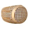 Presidential Rose Gold CZ Bling Bling Ring