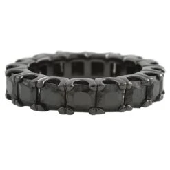 Princess Eternity Black CZ Bling Bling Ring