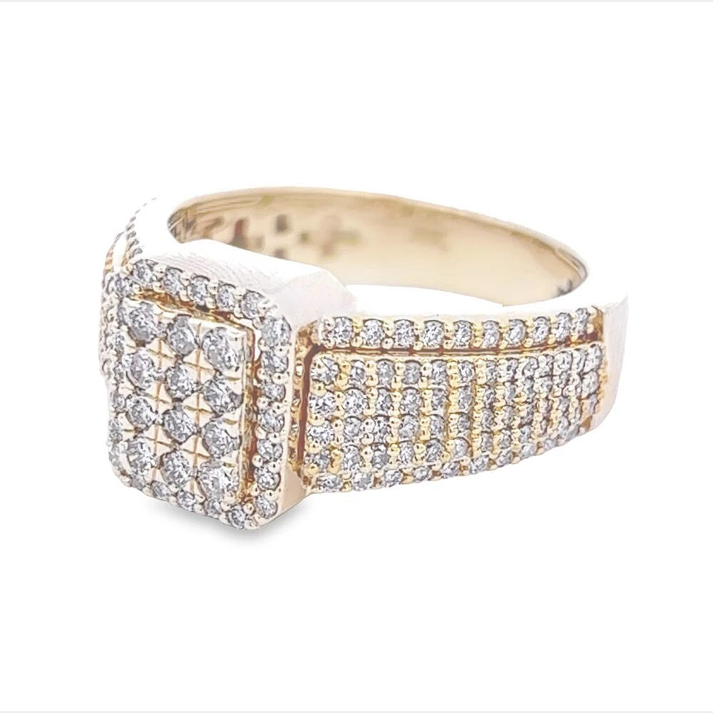 Raised Cushion Diamond Ring 1.60cttw 10K Gold 3 Raised Cushion Diamond Ring 1.60cttw 10K Gold - Image 3