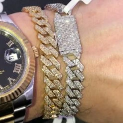 Real Diamond Cuban Bracelet 10MM Sharp Links 10K Yellow Or White Gold 11 Real Diamond Cuban Bracelet 10MM Sharp Links 10K Yellow Or White Gold -Wandr Jewelry Store real diamond cuban bracelet 10mm sharp links 10k yellow or white gold hiphopbling 291648