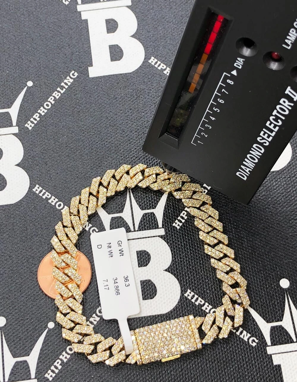 Real Diamond Cuban Bracelet 10MM Sharp Links 10K Yellow Or White Gold 7 Real Diamond Cuban Bracelet 10MM Sharp Links 10K Yellow Or White Gold - Image 7