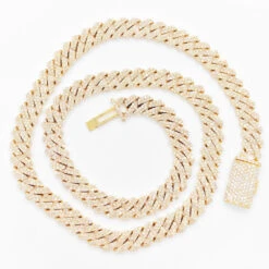 Real Diamond Cuban Chain 10MM Sharp Links 10K Yellow Or White Gold -Wandr Jewelry Store real diamond cuban chain 10mm sharp links 10k yellow or white gold hiphopbling 772687