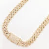 Real Diamond Cuban Chain 10MM Sharp Links 10K Yellow Or White Gold