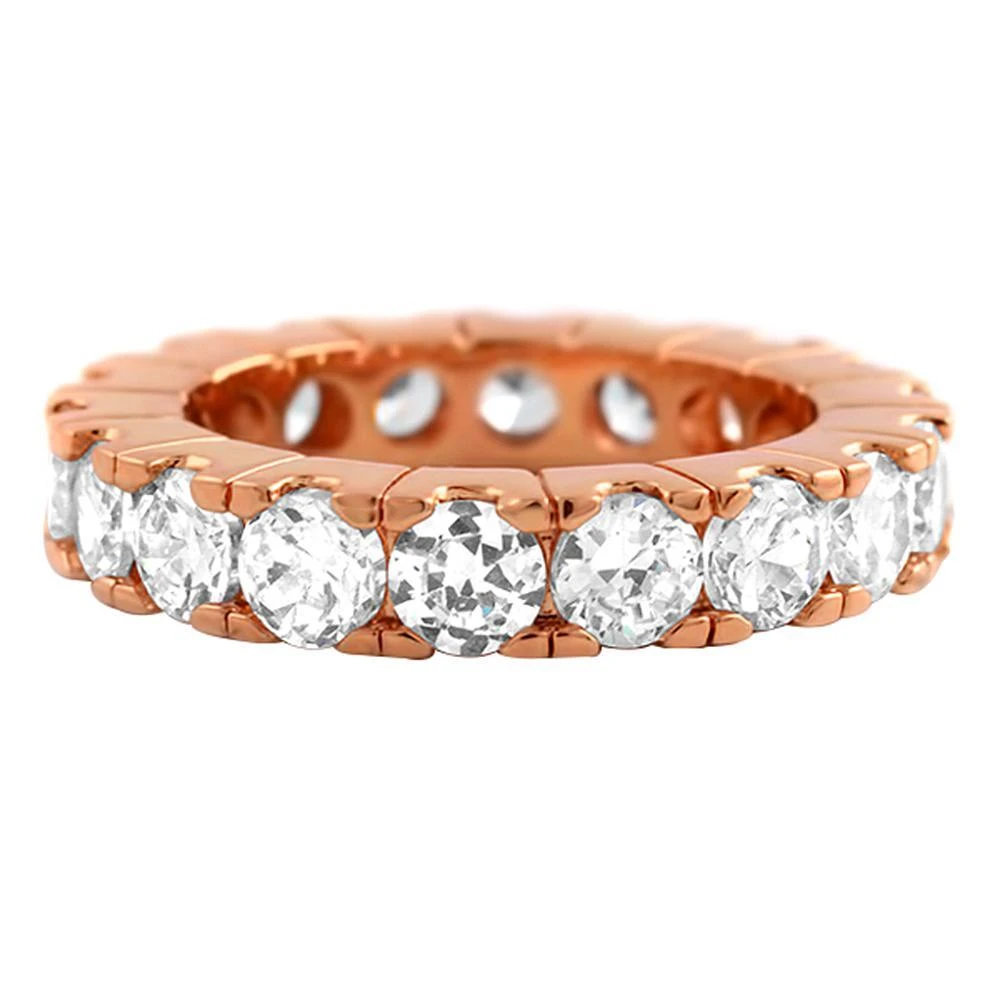 Rose Gold Eternity CZ Bling Bling Ring 1 Rose Gold Eternity CZ Bling Bling Ring