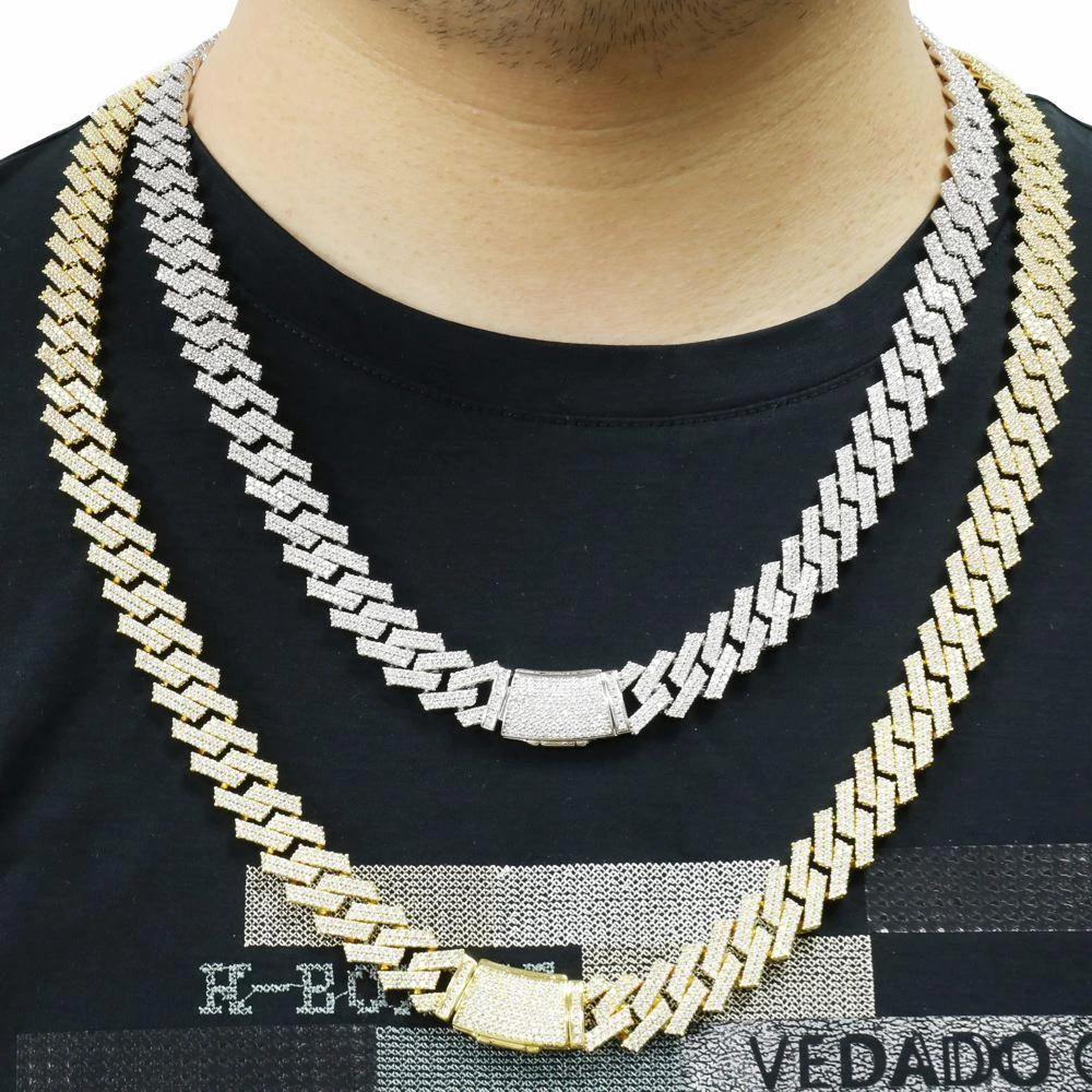 Sharp 14MM Cuban Iced Out Chain 2 Sharp 14MM Cuban Iced Out Chain - Image 2