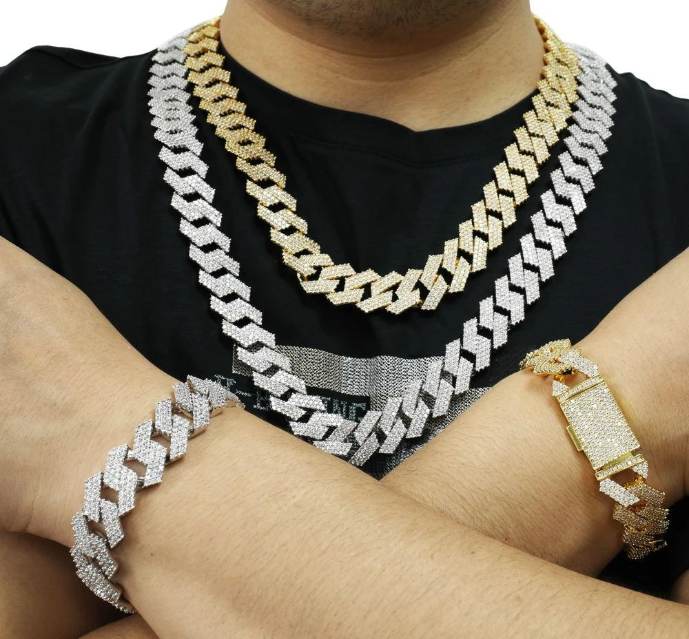 Sharp 14MM Cuban Iced Out Chain 4 Sharp 14MM Cuban Iced Out Chain - Image 4