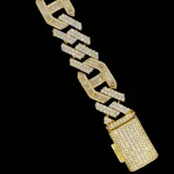Sharp Baguette Mariner Figaro Iced Out Hip Hop Bracelet -Wandr Jewelry Store sharp baguette mariner figaro iced out hip hop bracelet hiphopbling 126147